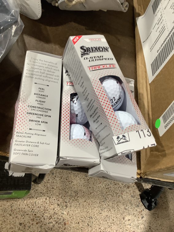 4 - 3 pks of new Srixon golf balls