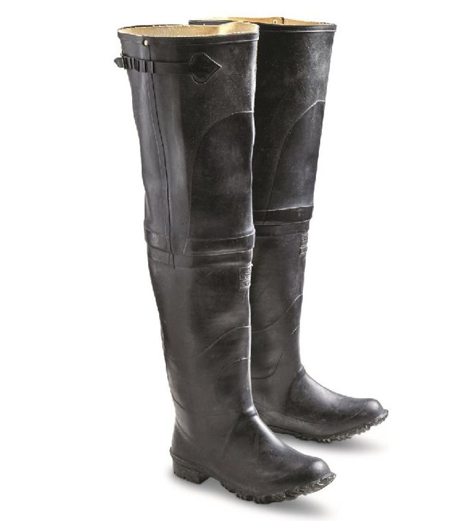 Italian Military Surplus Rubber Wading Boots US size 11-11.5