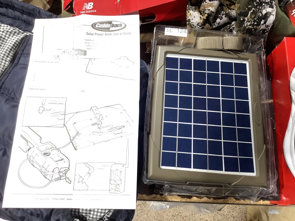 New Cuddeback Solar power bank, sun & shade