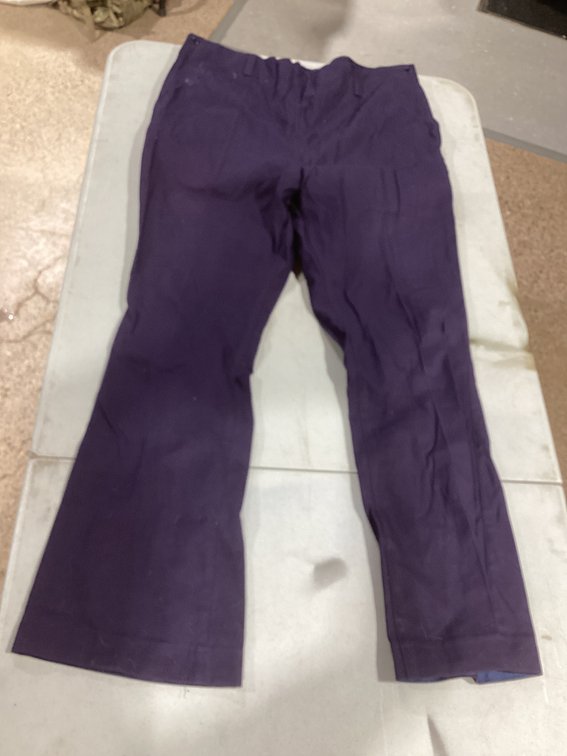 High rise double button pants