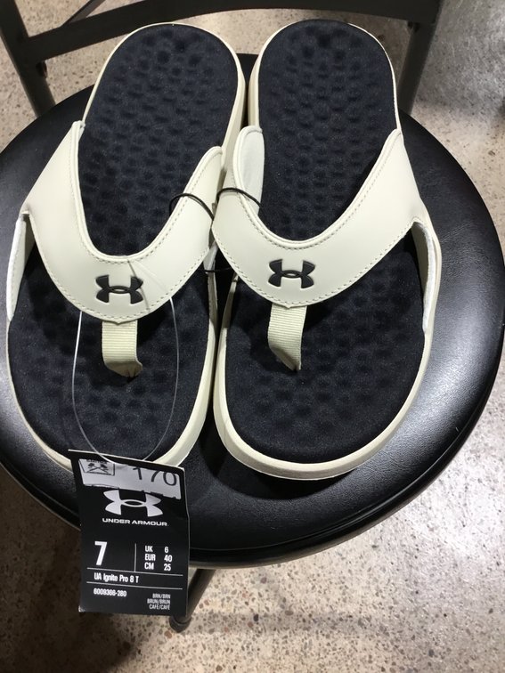 New Under Armour Men's Ignite Pro 8 T Flip-Flop Sandal size 7