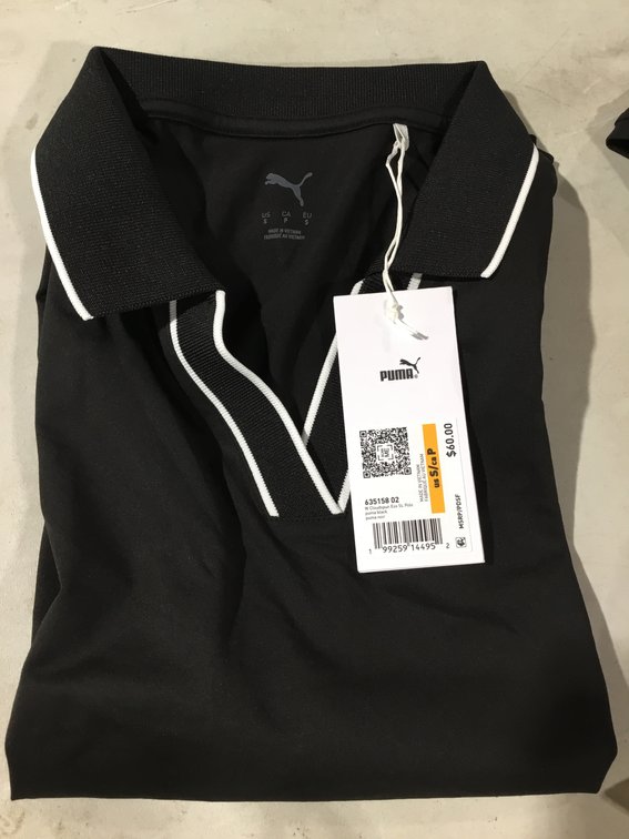 Brand new PUMA Women's CLOUDSPUN Piped Golf Polo size S