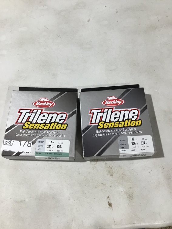 2- Berkley Trilene Sensation nylon copolymer fishing line