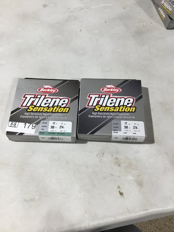 2- Berkley Trilene Sensation nylon copolymer fishing line