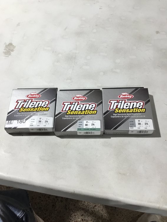 3-Berkley Trilene Sensation nylon copolymer fishing line