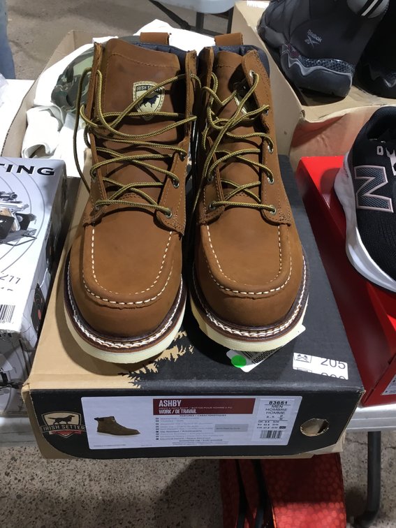 New Irish Setter Men's Ashby 6-inch Soft Toe Work Boots Men’s size 9.5 D