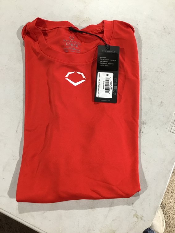 New EvoShield Men's E306 Tech Tee Size LG red