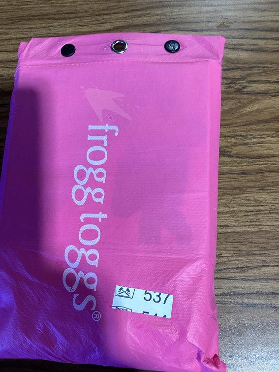Pink ultra lite Frogg togg rain jacket