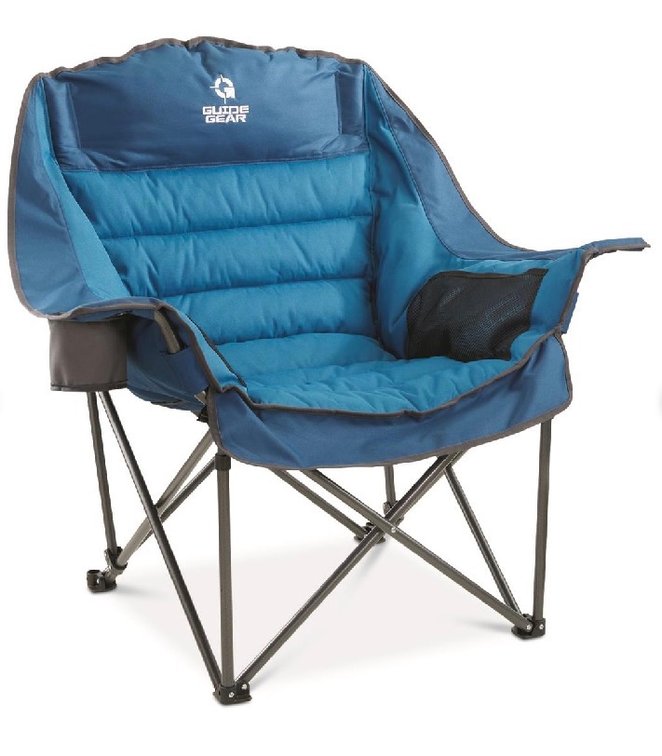 Guide Gear Oversized XL Comfort Padded Camping Chair With storage bag
