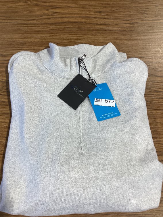Lux fleece 3/4 zip pull over mens sz lg