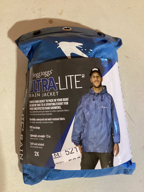Mens 2x frogg toggs ultra lite jacket