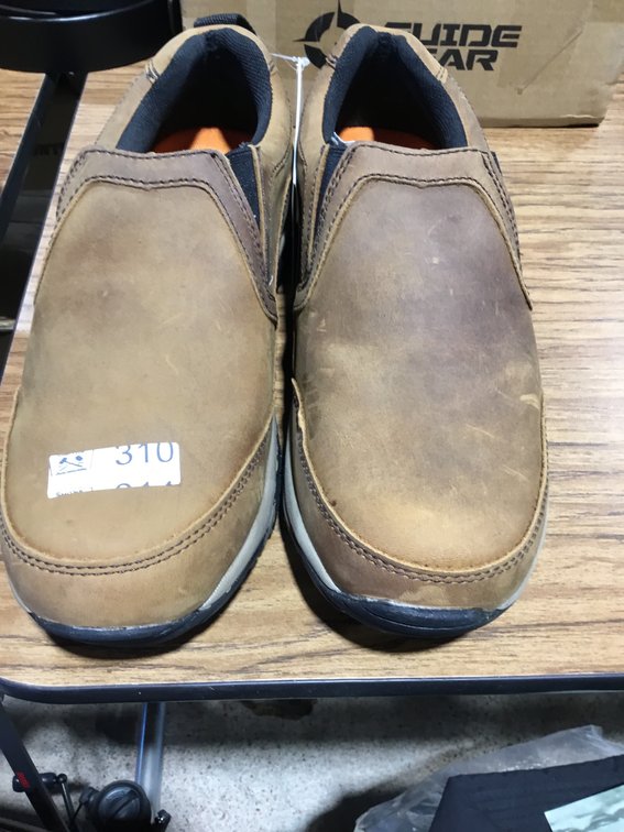 Guide Gear Men's Arrowhead II Leather Waterproof Slip-on Shoes Size 10D new