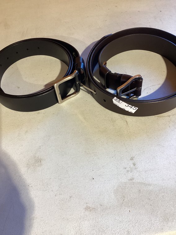 2 Men’s leather belts