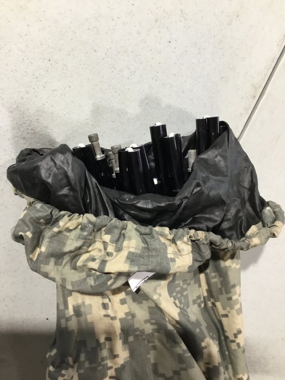 Tent poles only in bag