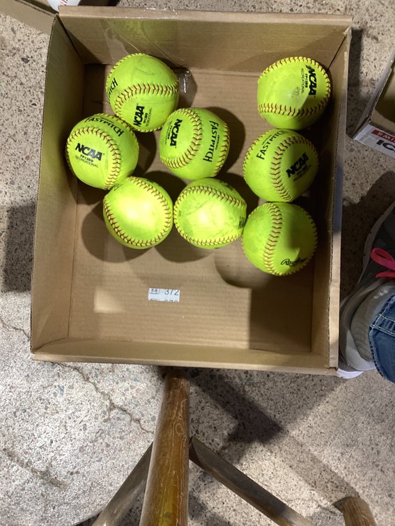 Group of softballs
