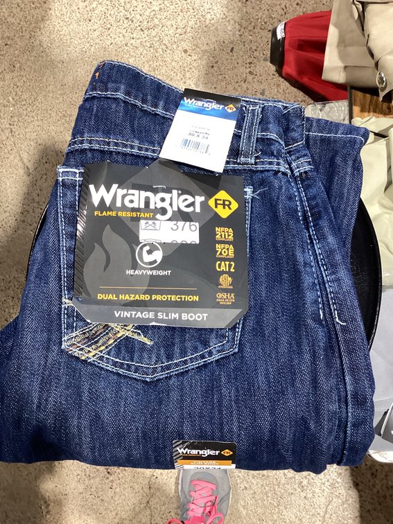 Wrangler flame resistant work jeans