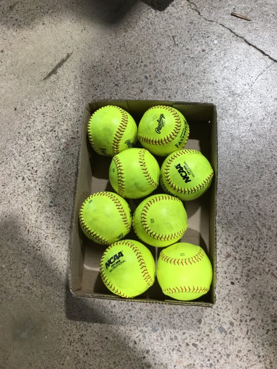 Rawlings NCAA / Official League Fastpitch Softballs 8 total