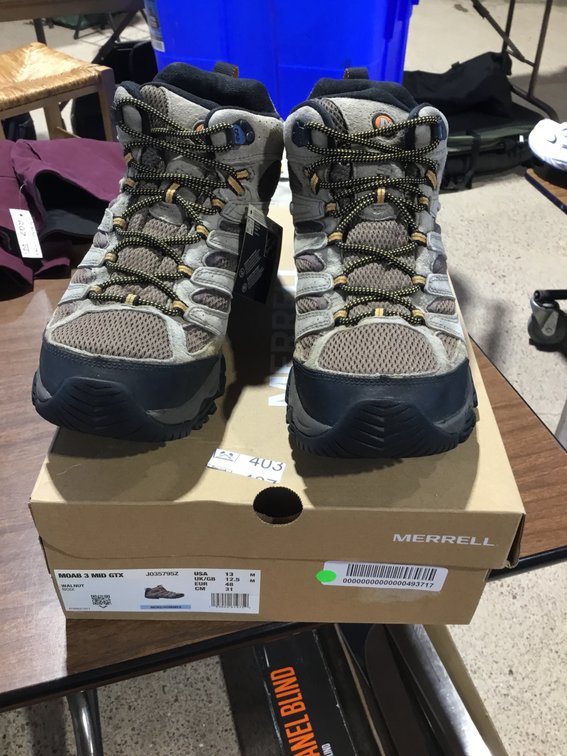 Merrell MOAB 3 mid GTX size 13 new