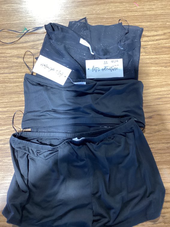Lets adventure 3 pc top and shorts with cover up