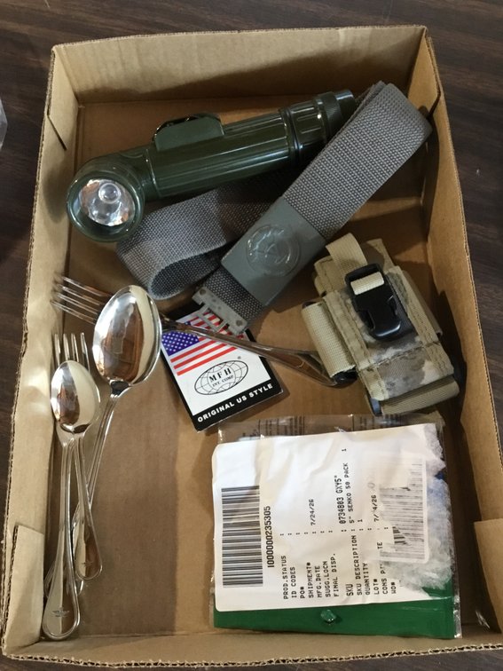 Variety of tactical stuff with some silverware