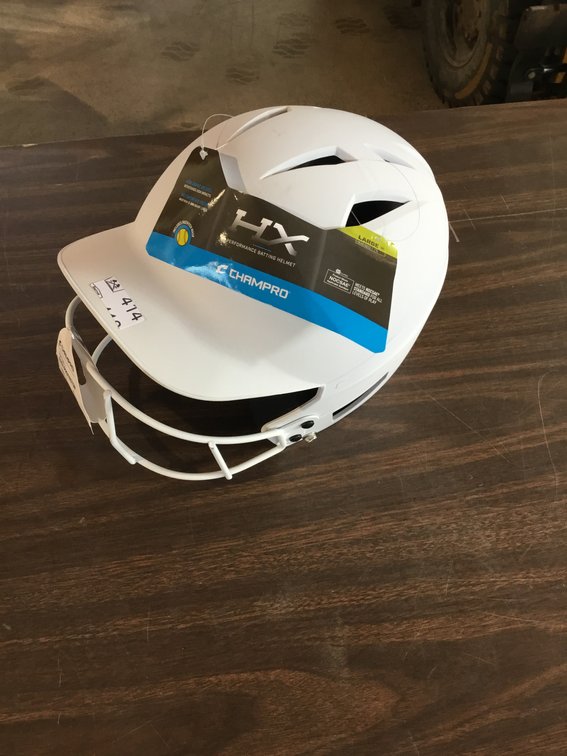 New CHAMPRO size large fit head, 7 to 7 1/2 softball helmet with face protector
