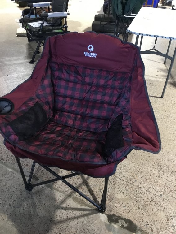 Guide Gear Oversized XL Comfort Padded Camping Chair With storage bag