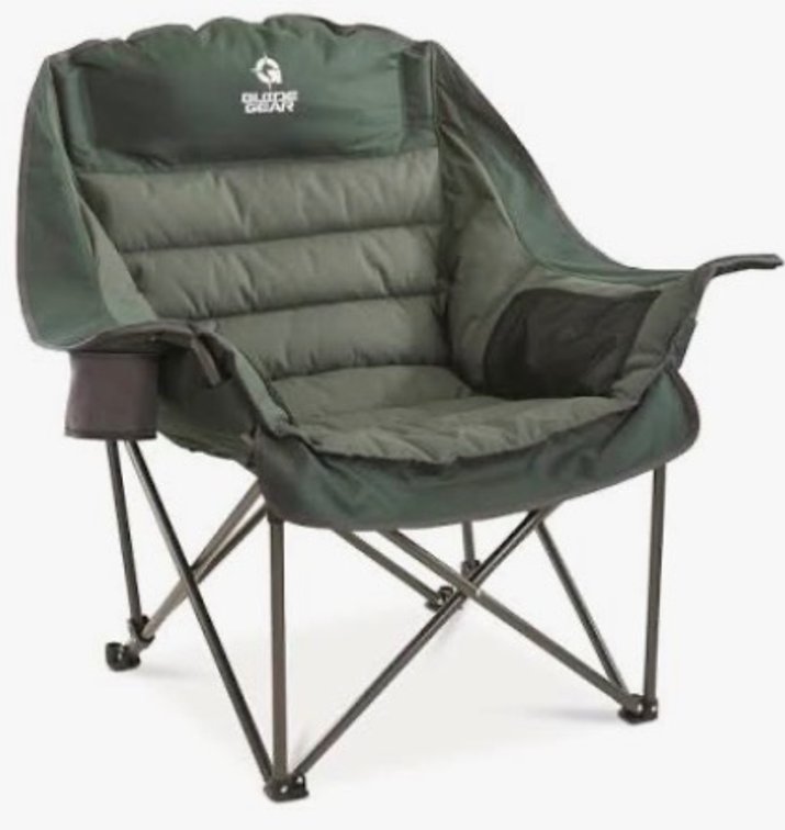 Guide Gear Oversized XL Comfort Padded Camping Chair With storage bag