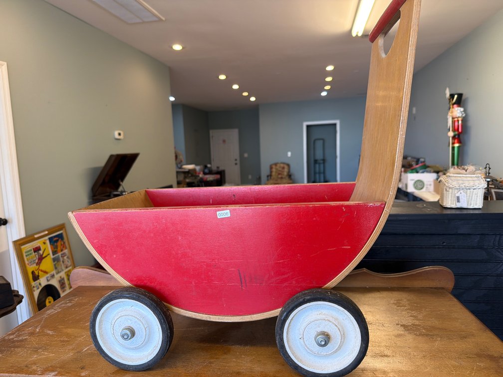 Vintage Wood doll carriage