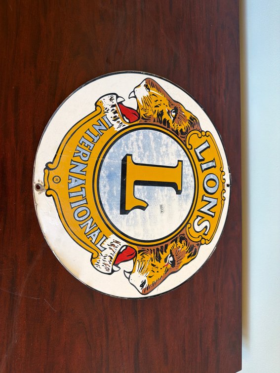 Lions club sign
