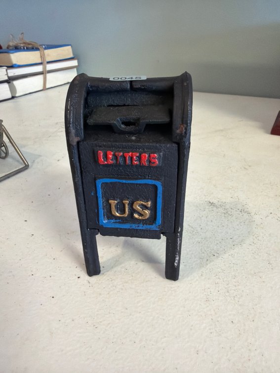 Small metal mailbox