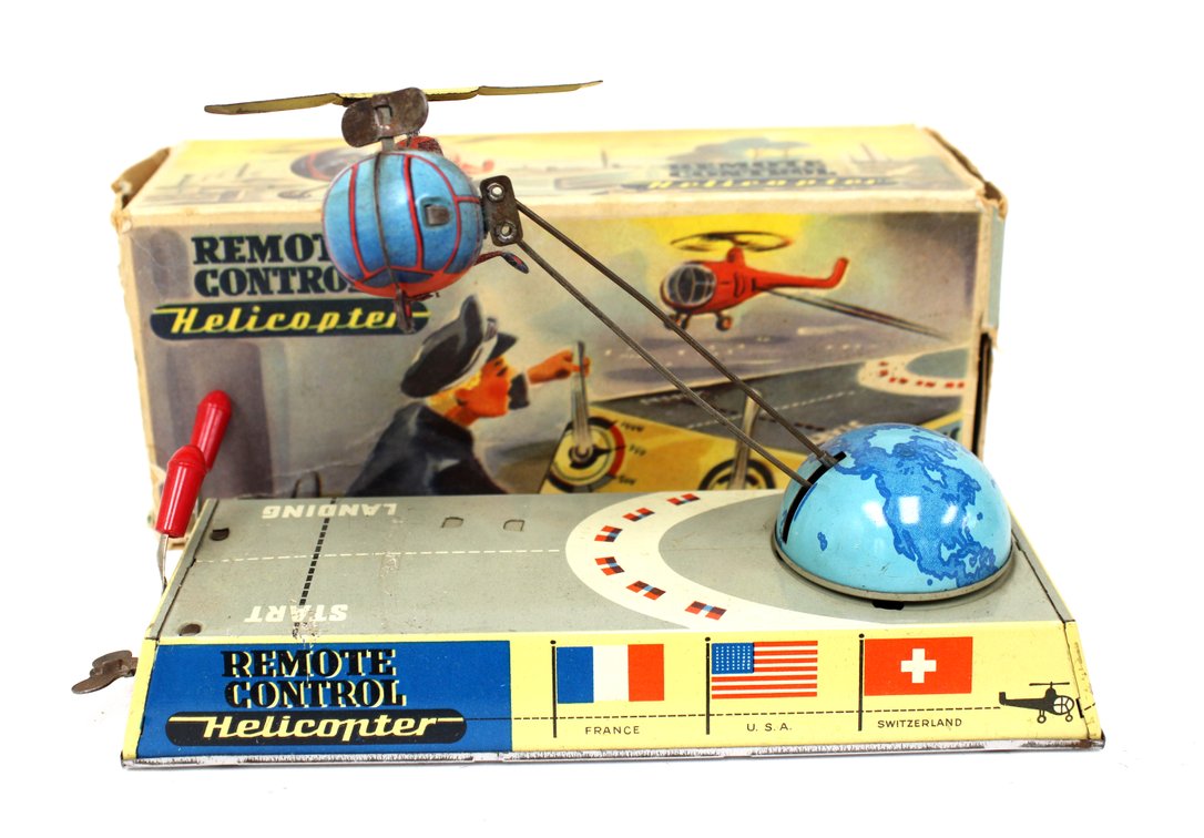 Remote Control Helicopter Wind-Up Toy in Box