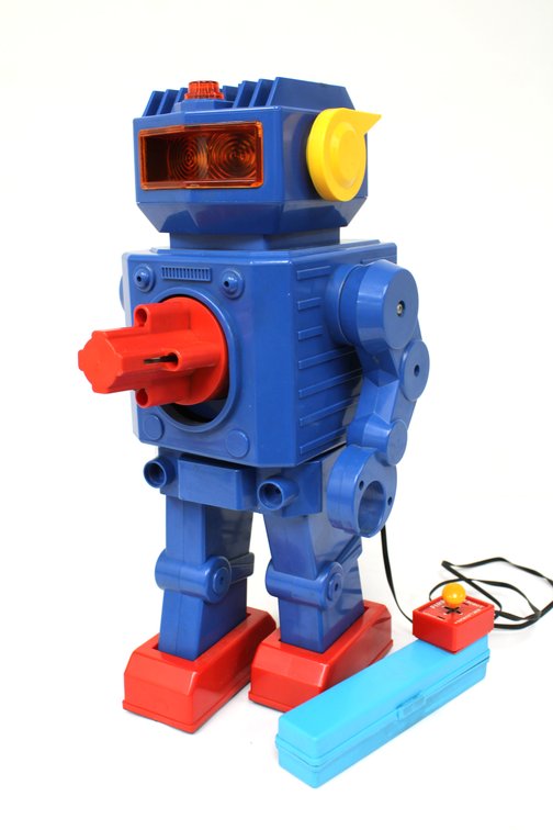 Battery Operated Robot Toy, Trade Mark Toys Japan