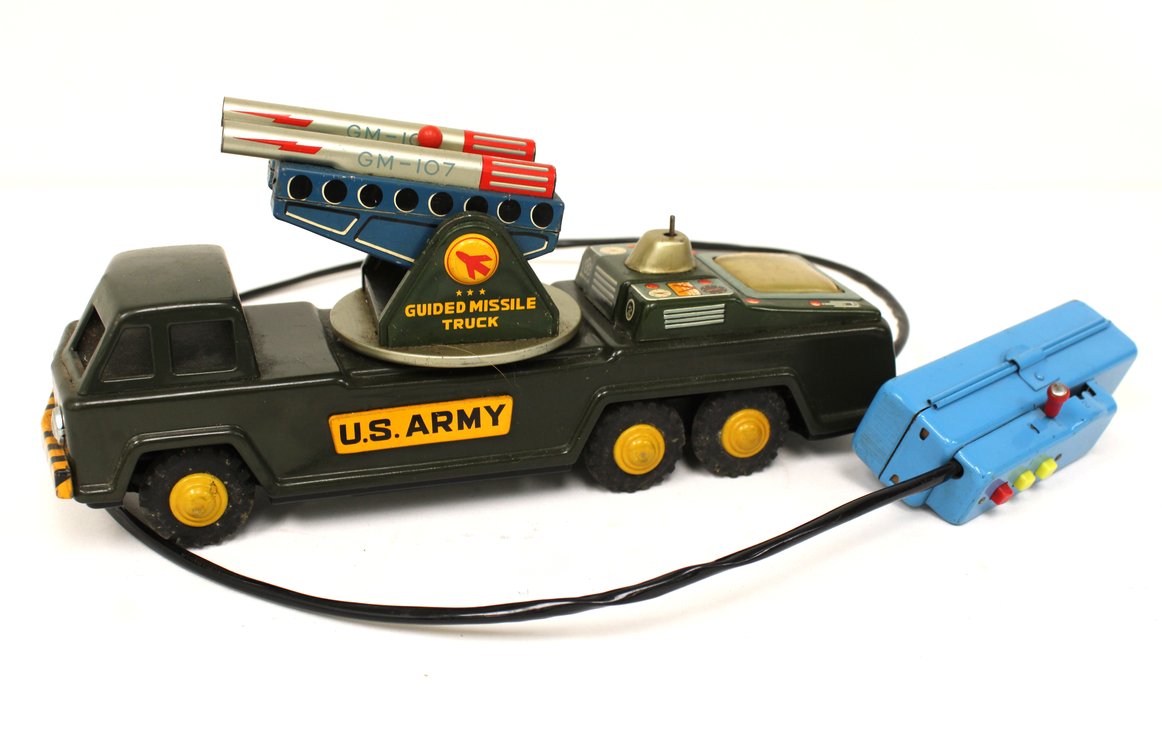 U.S. Army Guided Missle Truck Battery Operated Toy