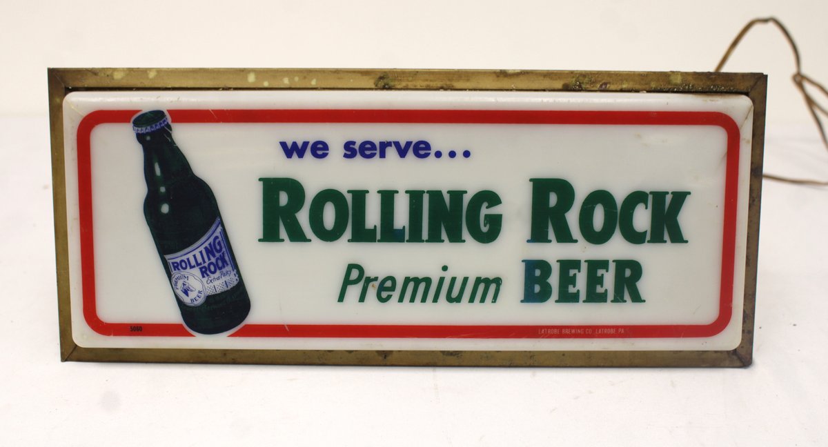 Rolling Rock Beer Light Up Sign