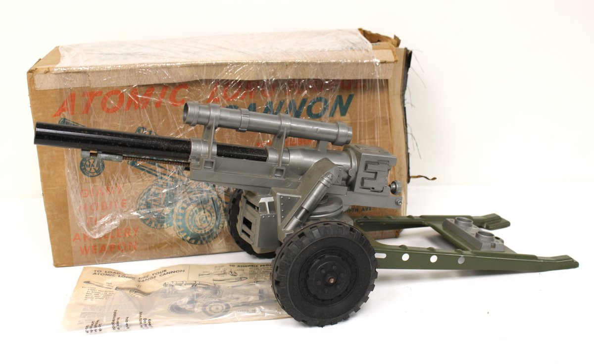 Marx Atomic Long Range Cannon Toy with Box