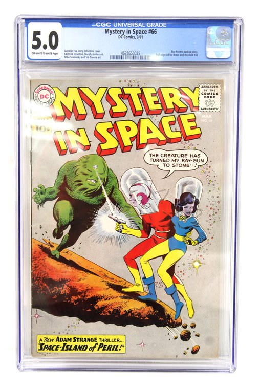 DC Comics Mystery in Space Issue 66, CGC Graded 5.0