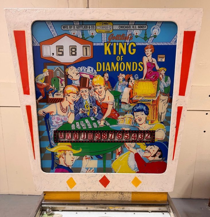 Gottlieb King of Diamonds Wedgehead Pinball Machine, 1967