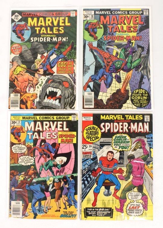 Marvel Comics Marvel Tales Starring Spider-Man, Issues 29, 72, 78, 82