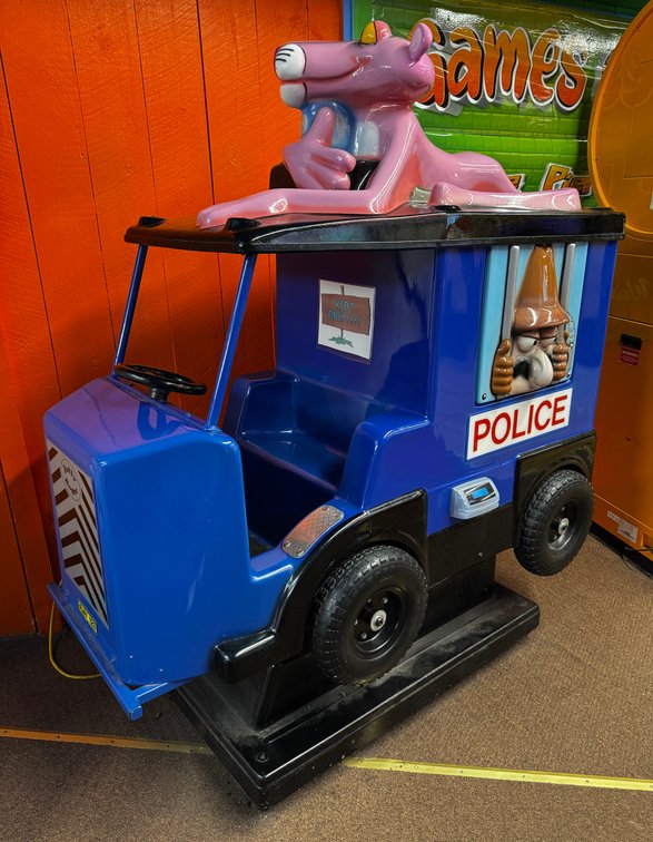 Pink Panther Police Car Kiddie Ride