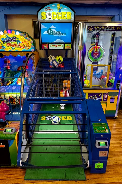 Coastal Amusements The Simpsons Soccer Arcade Game