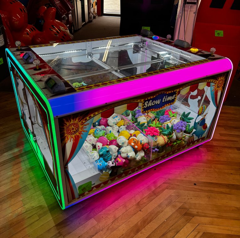 Coastal Amusements Showtime Four-Sided Crane Arcade Game