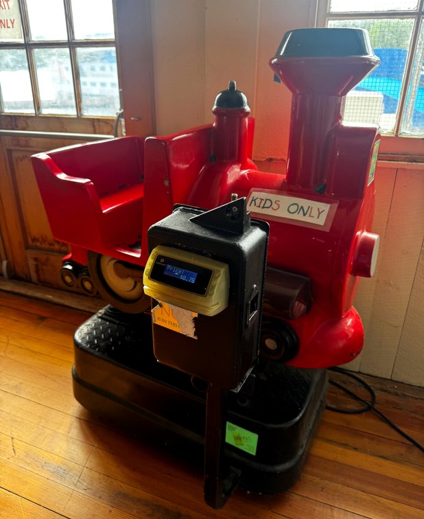 Small Red Train Kiddie Ride