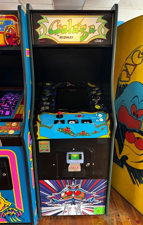 I-Cade Galaga Multicade in a Bally Midway Game Cabinet