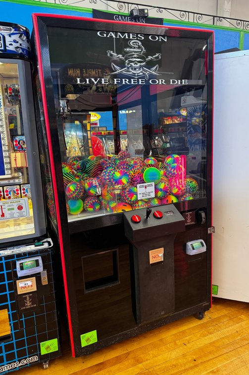 Large Black Crane Prize Redemption Arcade Game