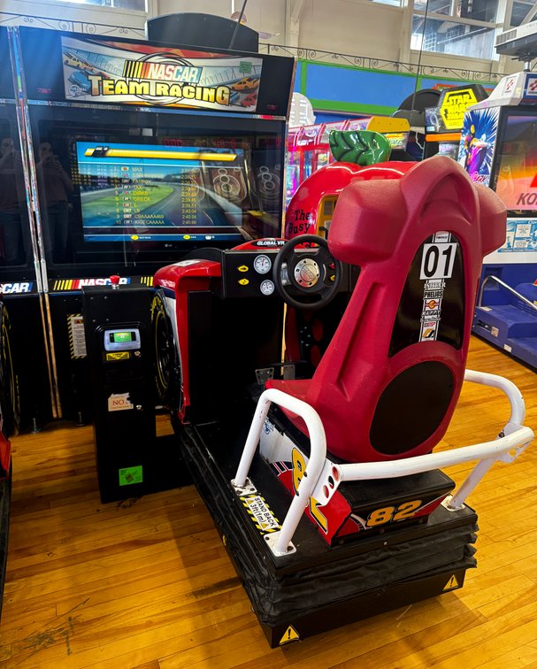 Global VR NASCAR Team Racing Sit Down Racing Arcade Game, Lot 2