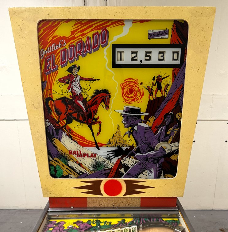 Gottlieb El Dorado Wedgehead Pinball Machine, 1975