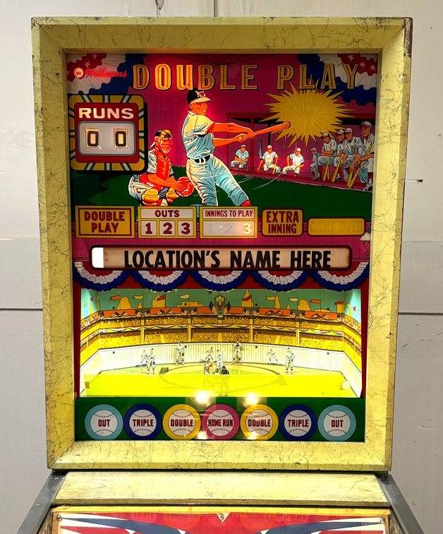 Williams Double Play Pitch and Bat Pinball Machine, 1965