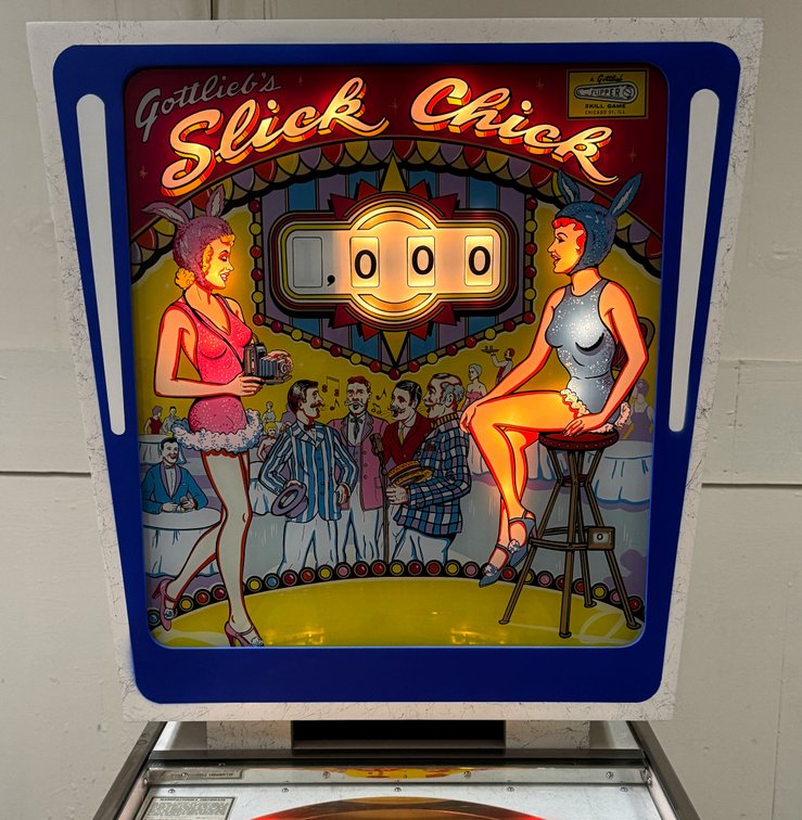 Gottlieb Slick Chick Wedgehead Pinball Machine, 1963