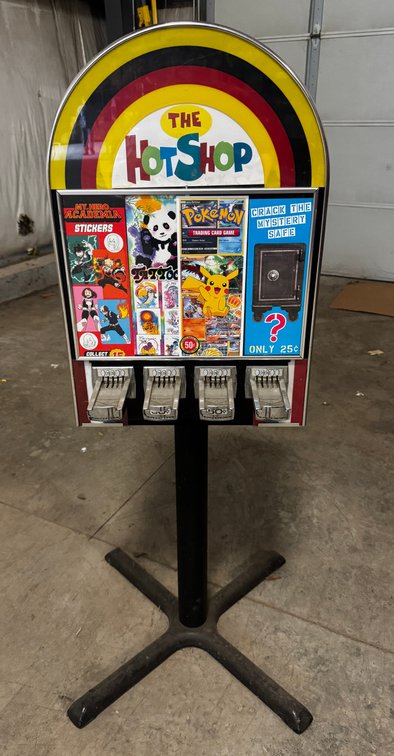 The Hot Shop Coin Op Sticker / Tattoo Vendor