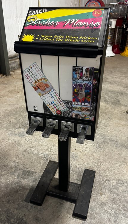 Sticker Mania Coin Op Sticker / Tattoo Vendor